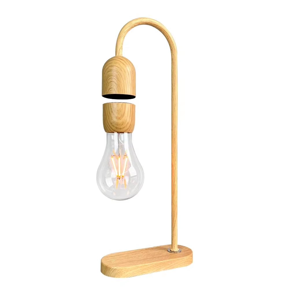Levitating Table Lamp Floating Light Bulb Magnetic Levitating Light Bulb Floating Lamp Bedside Lamp for Bedroom Night Light