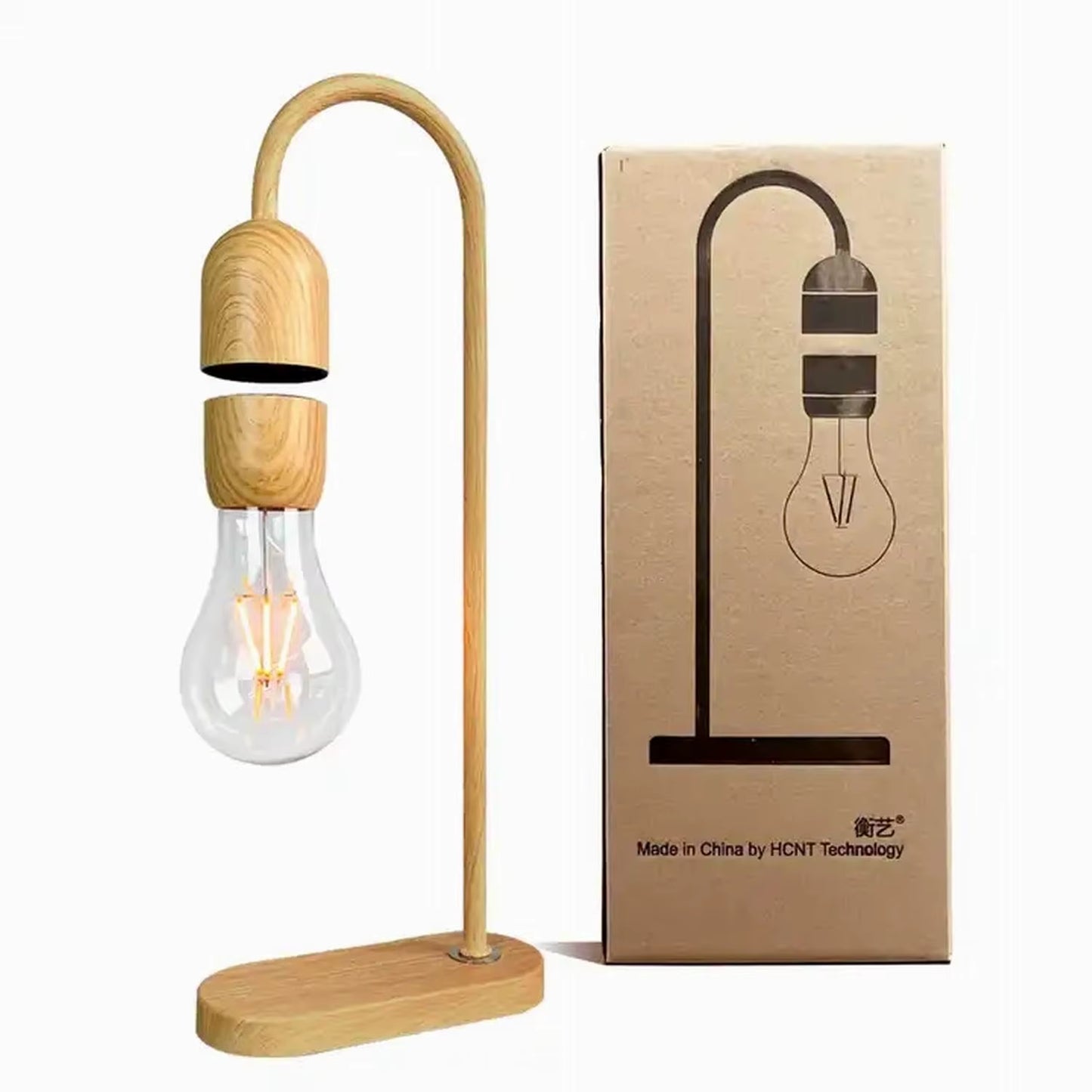Levitating Table Lamp Floating Light Bulb Magnetic Levitating Light Bulb Floating Lamp Bedside Lamp for Bedroom Night Light