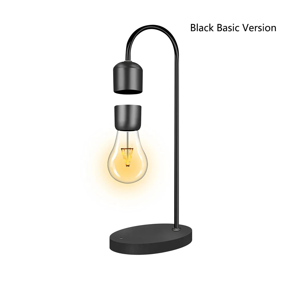 Magnetic Levitating Floating LED Night Light with Wireless Charger for Desk Lamp Home Room Office Decor Unique Mood Light Gift