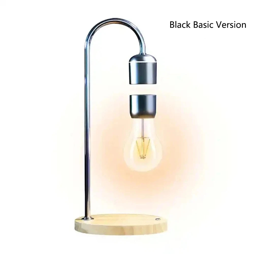 Magnetic Levitating Floating LED Night Light with Wireless Charger for Desk Lamp Home Room Office Decor Unique Mood Light Gift