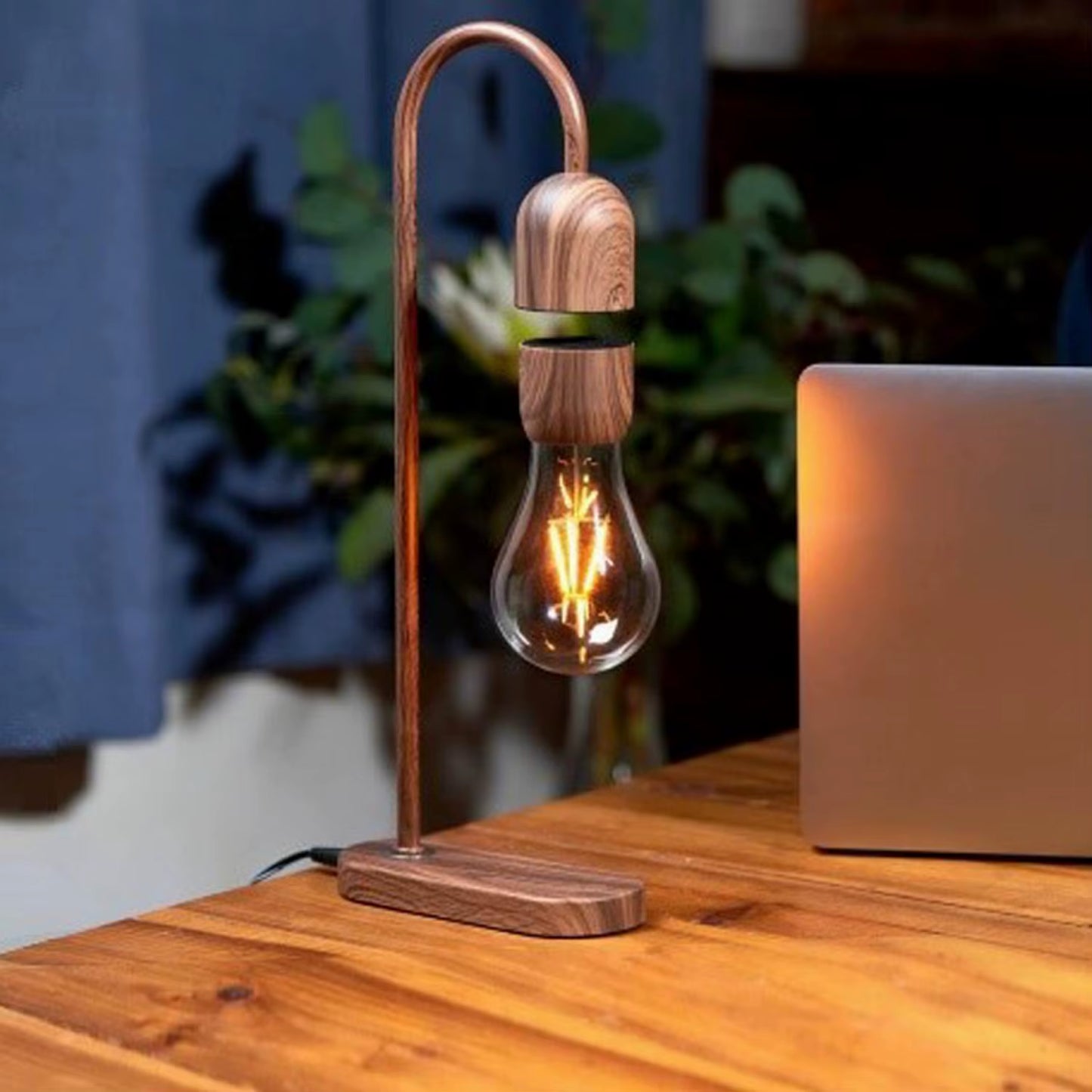 Levitating Table Lamp Floating Light Bulb Magnetic Levitating Light Bulb Floating Lamp Bedside Lamp for Bedroom Night Light