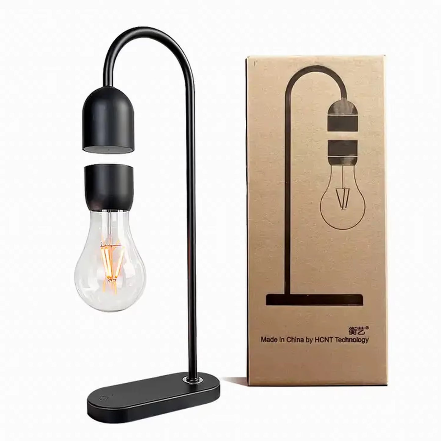 Levitating Table Lamp Floating Light Bulb Magnetic Levitating Light Bulb Floating Lamp Bedside Lamp for Bedroom Night Light