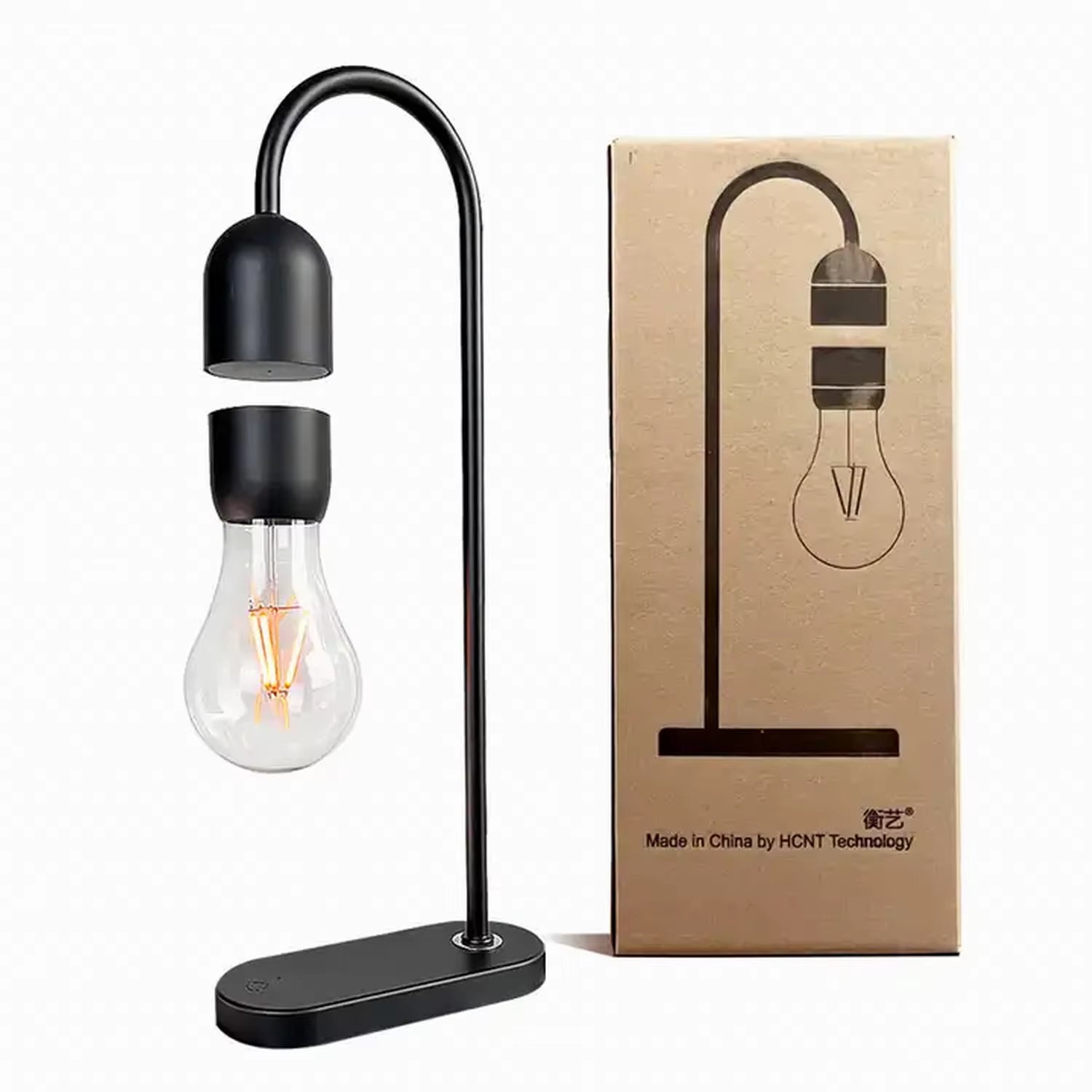 Levitating Table Lamp Floating Light Bulb Magnetic Levitating Light Bulb Floating Lamp Bedside Lamp for Bedroom Night Light